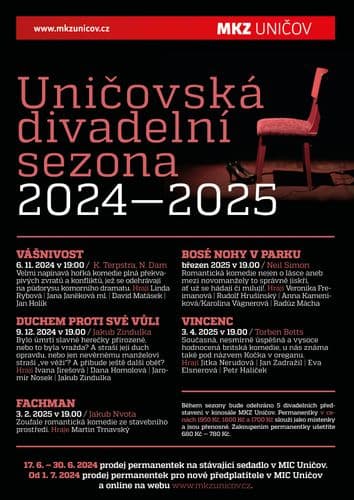 Uničovská divadelní sezona 2024—2025