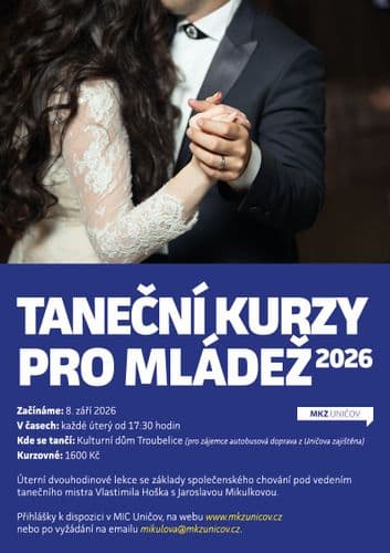 Taneční kurzy pro mládež 2026
